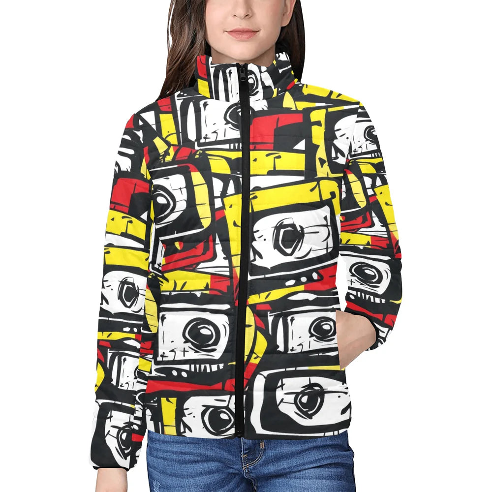 Women's Stand Collar Padded Jacket (H41)