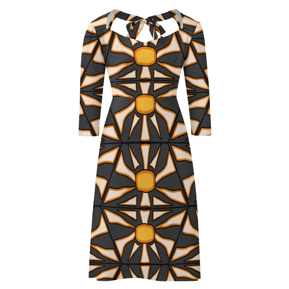 Women's Sweetheart Knot Flare Dress