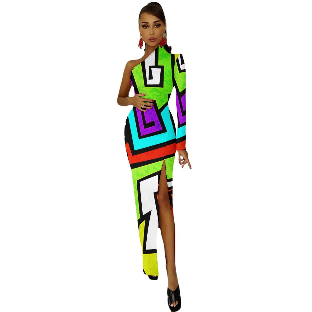 Women's Half Sleeve Slit Dress