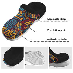 Custom Print Fleece Lined Adults Clogs