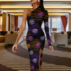 Half Sleeve Slit Dress for Women
