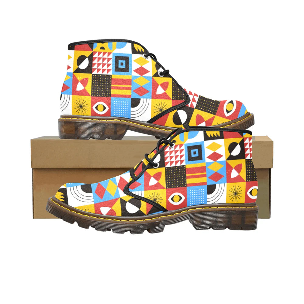 Men's Canvas Chukka Boots (Model 2402-1)