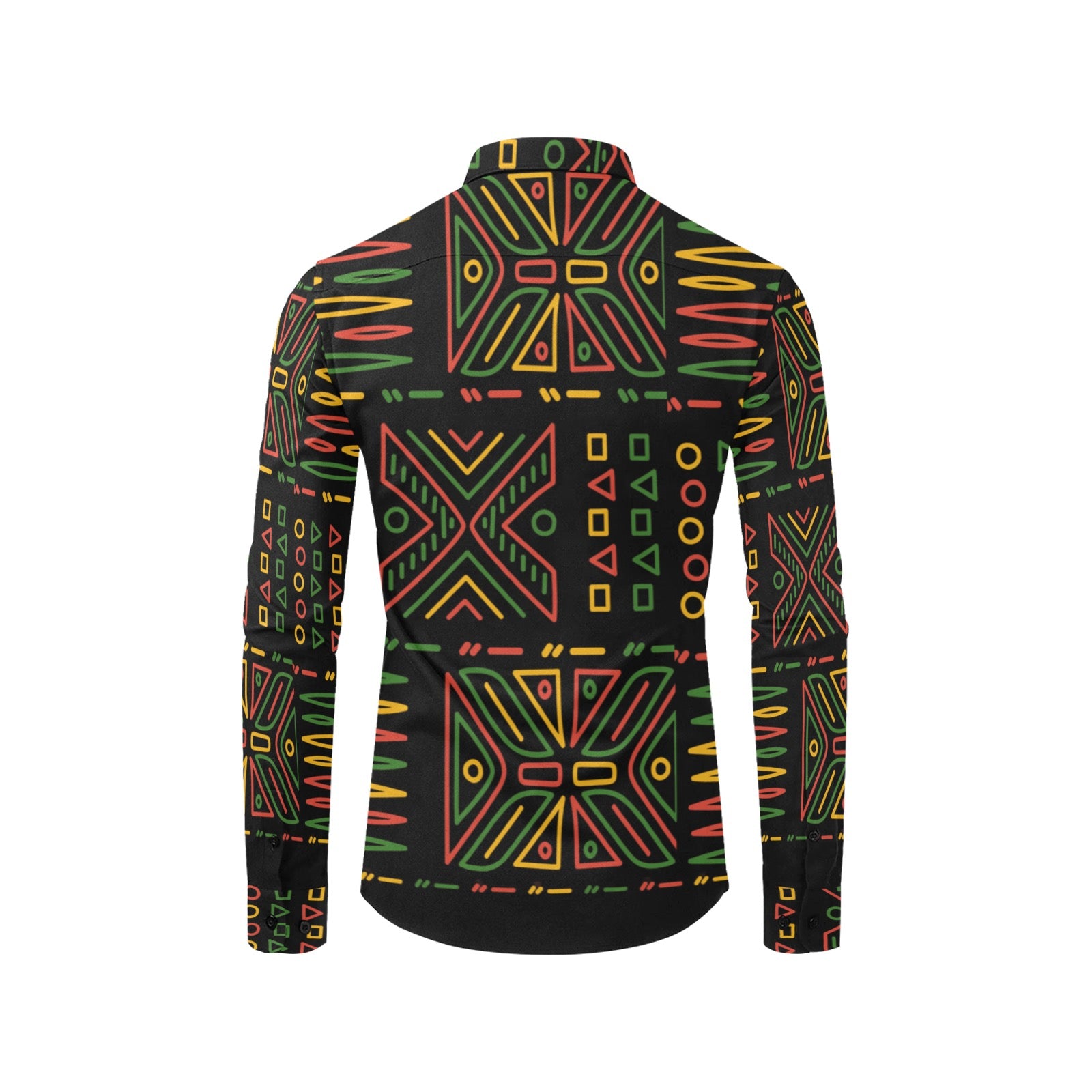 Men's All Over Print Long Sleeve Shirt(Without Pocket)(T61)