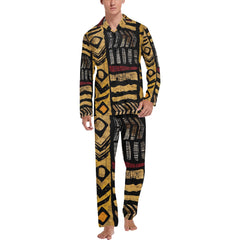 Men's V-Neck Long Pajama Set