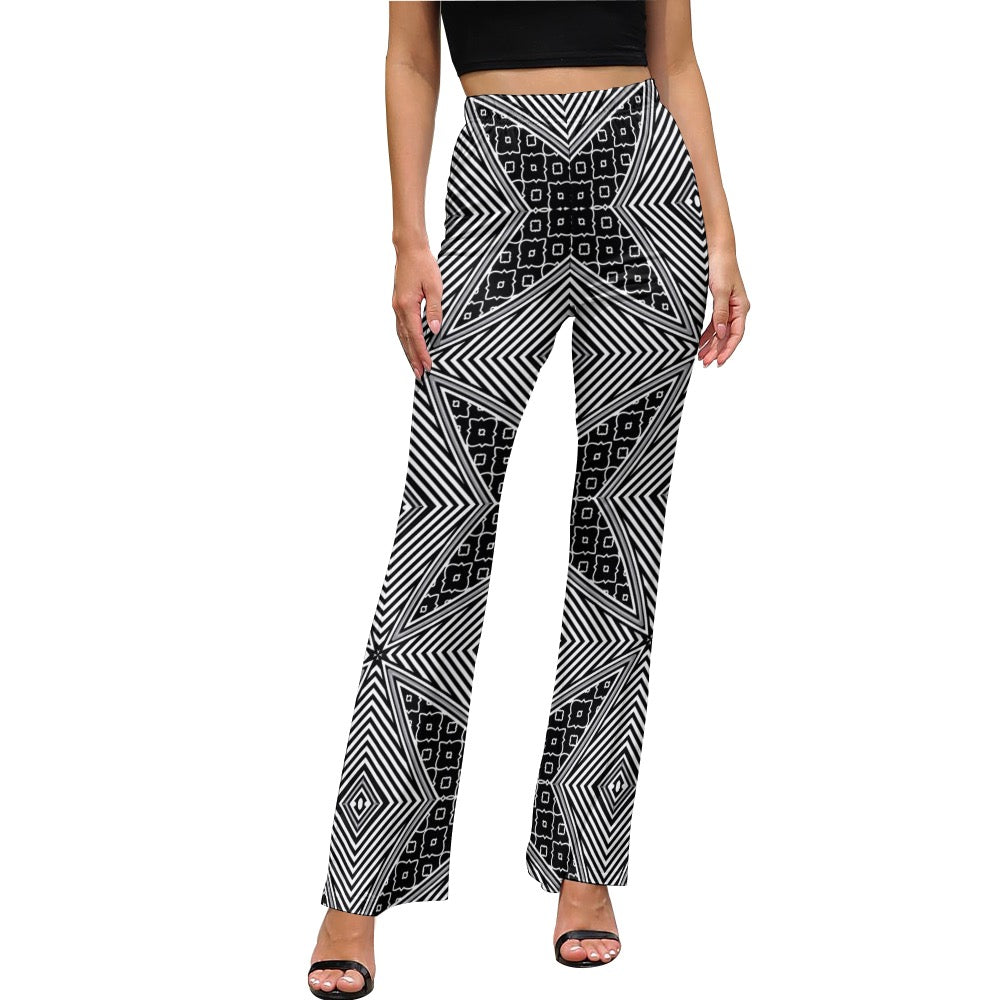 Women's AfroCentrc Pattern Harlem Renaissance LP Flared Pants