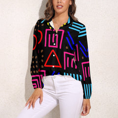 Vintage Casual Long Sleeve Shirt Top