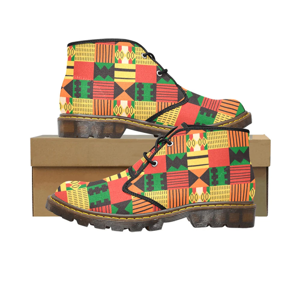 Women's Canvas Chukka Boots (Model 2402-1) HPM