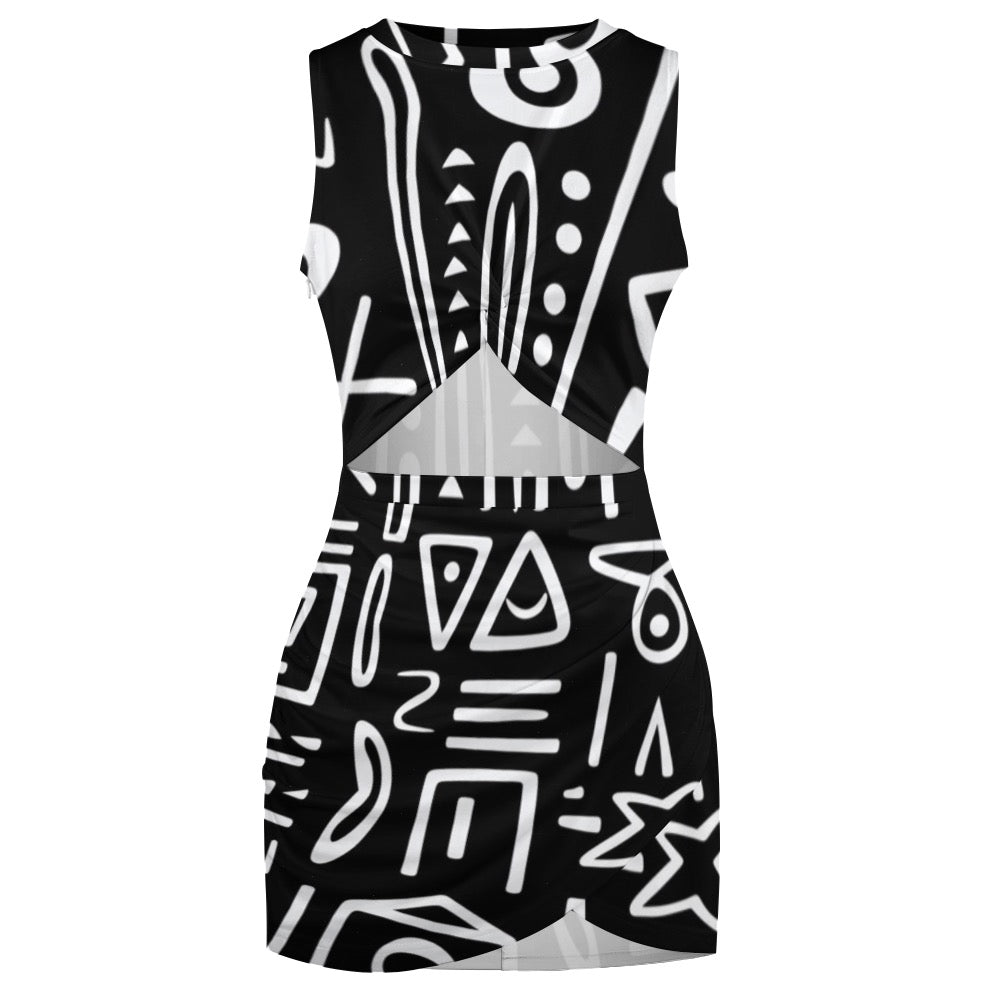 Navel-Baring Cross-Fit Hip Skirt