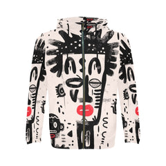 Men’s African Print Full Zip Hoodie – All-Over Tribal Pattern Fashion Jacket (3)