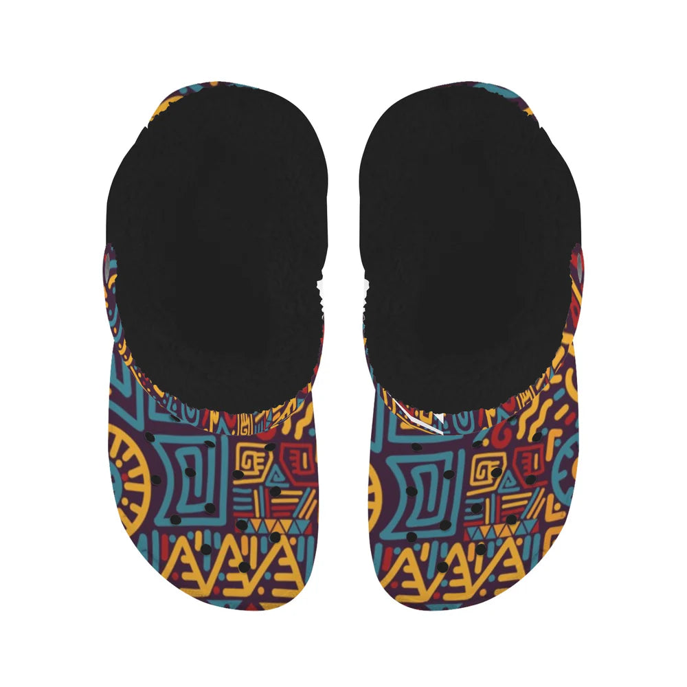 Custom Print Fleece Lined Adults Clogs