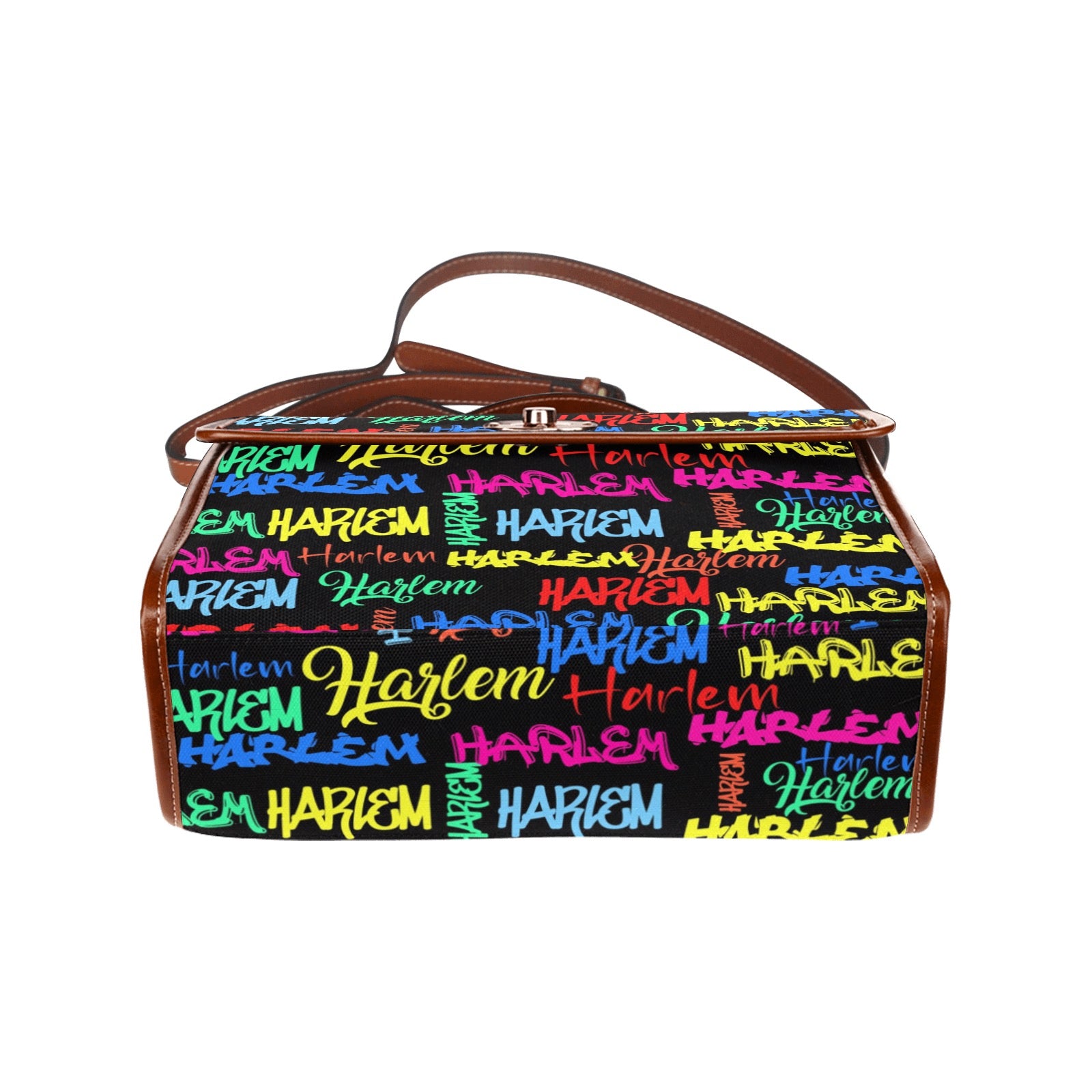 Waterproof Canvas Bag-Brown (All Over Print) (1641)