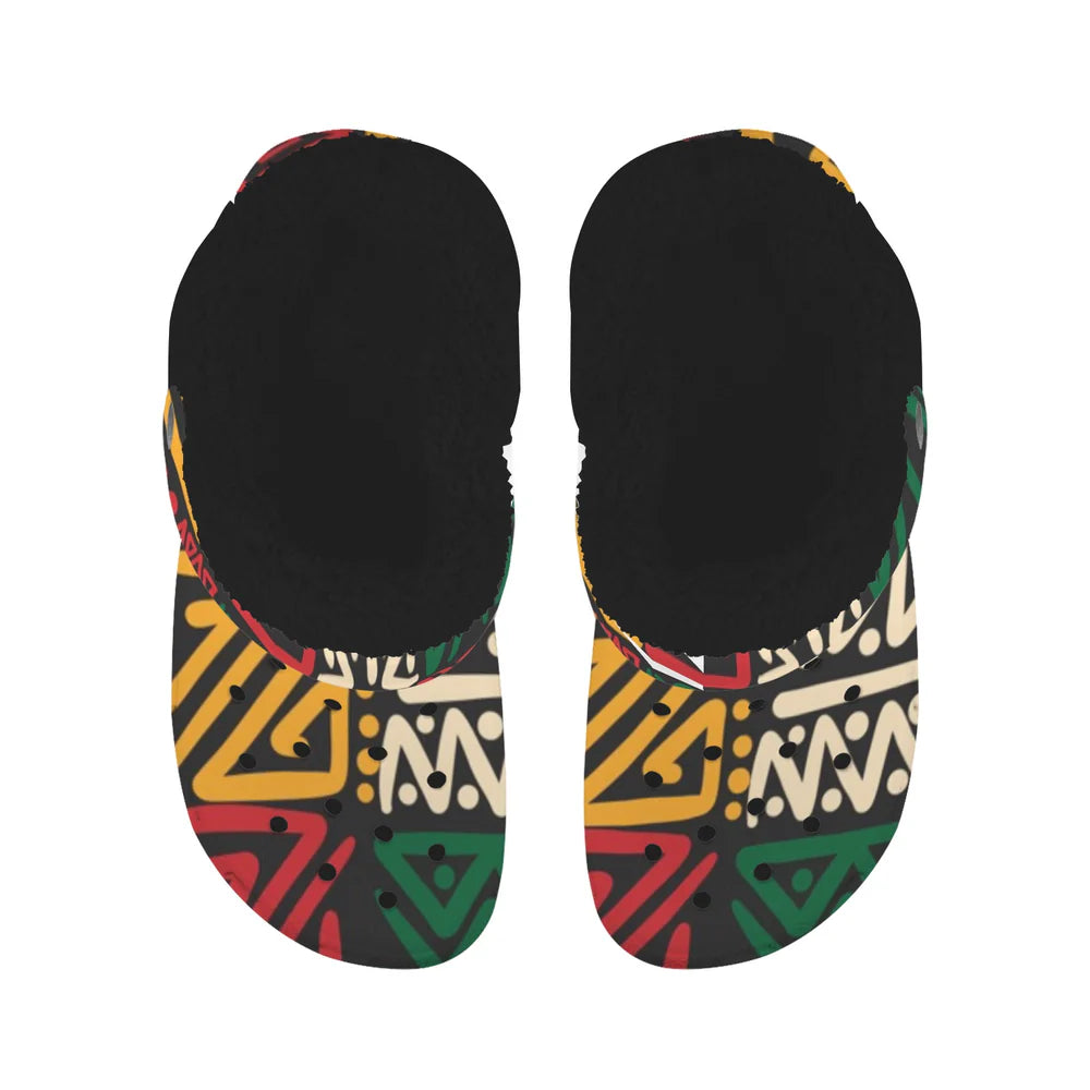 Custom Print Fleece Lined Adults Clogs
