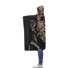 Flannel Hooded Blanket 56''x80''