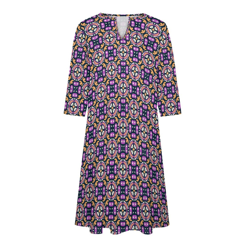 Robe à manches 7 pointes pour femme