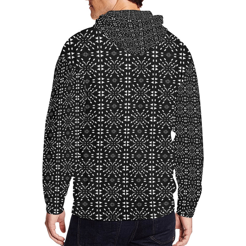 Men's All Over Print Full Zip Hoodie (Model H14)