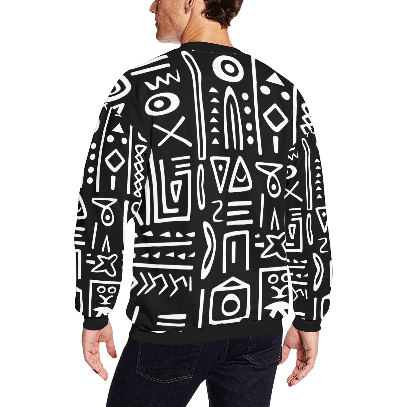 Men's All Over Print Sweatshirt (Model H18)