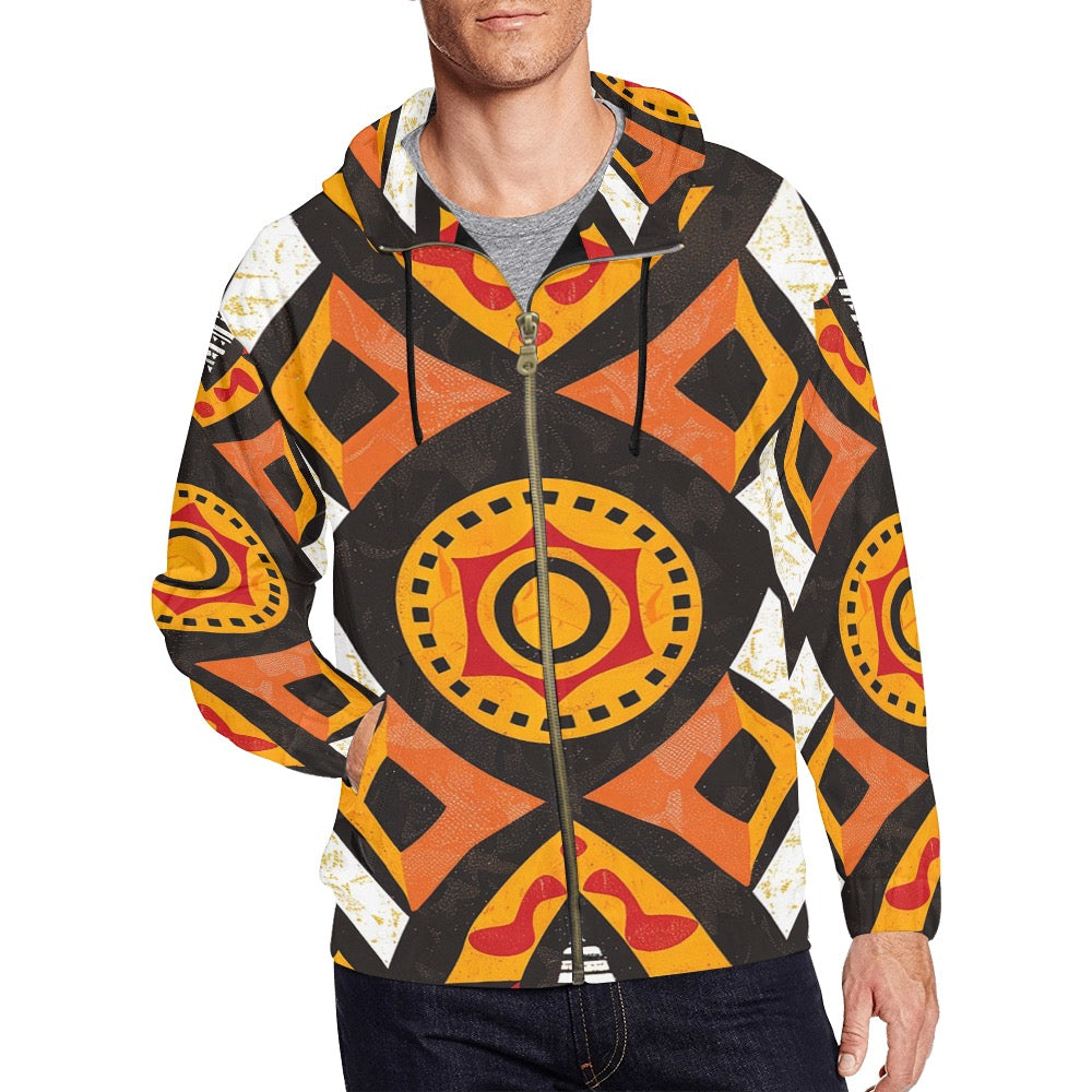Men's All Over Print Full Zip Hoodie (Model H14)Polyester 94%, Spandex 6%, for Men, .21.87 Oz. Polyester 94%, Spandex 6%.Dye-sublimation printing, Personalized  for men.