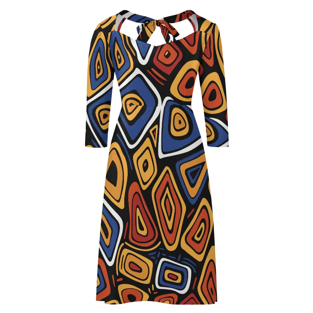 Women's Sweetheart Knot Flare Dress