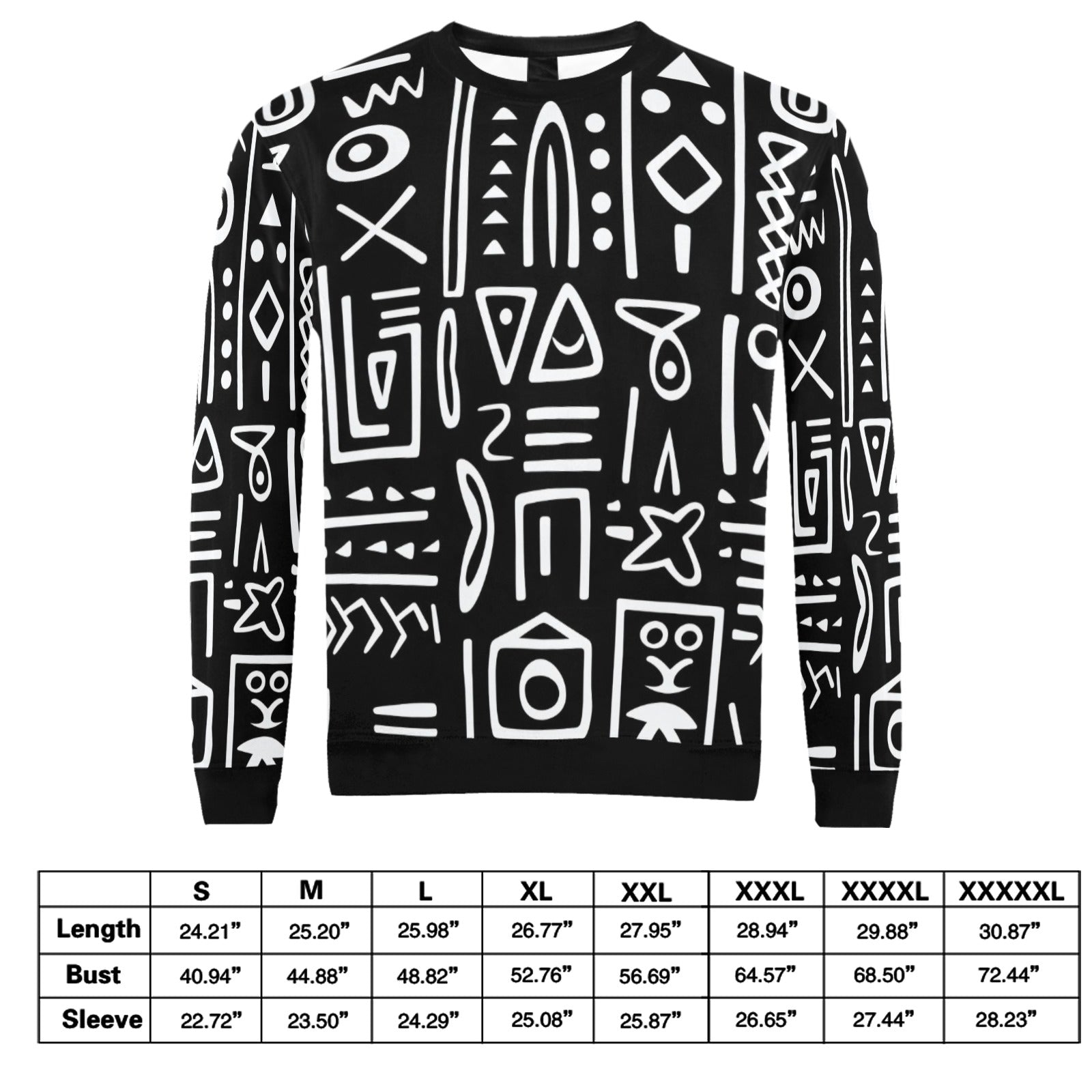 Men's All Over Print Sweatshirt (Model H18)