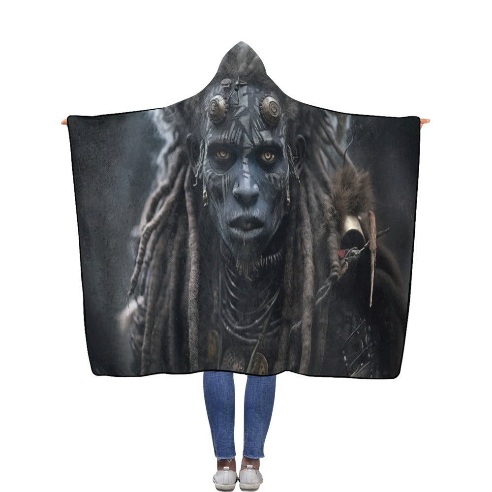 Flannel Hooded Blanket 56''x80''