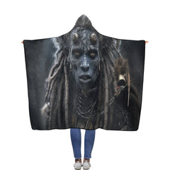Flannel Hooded Blanket 56''x80''