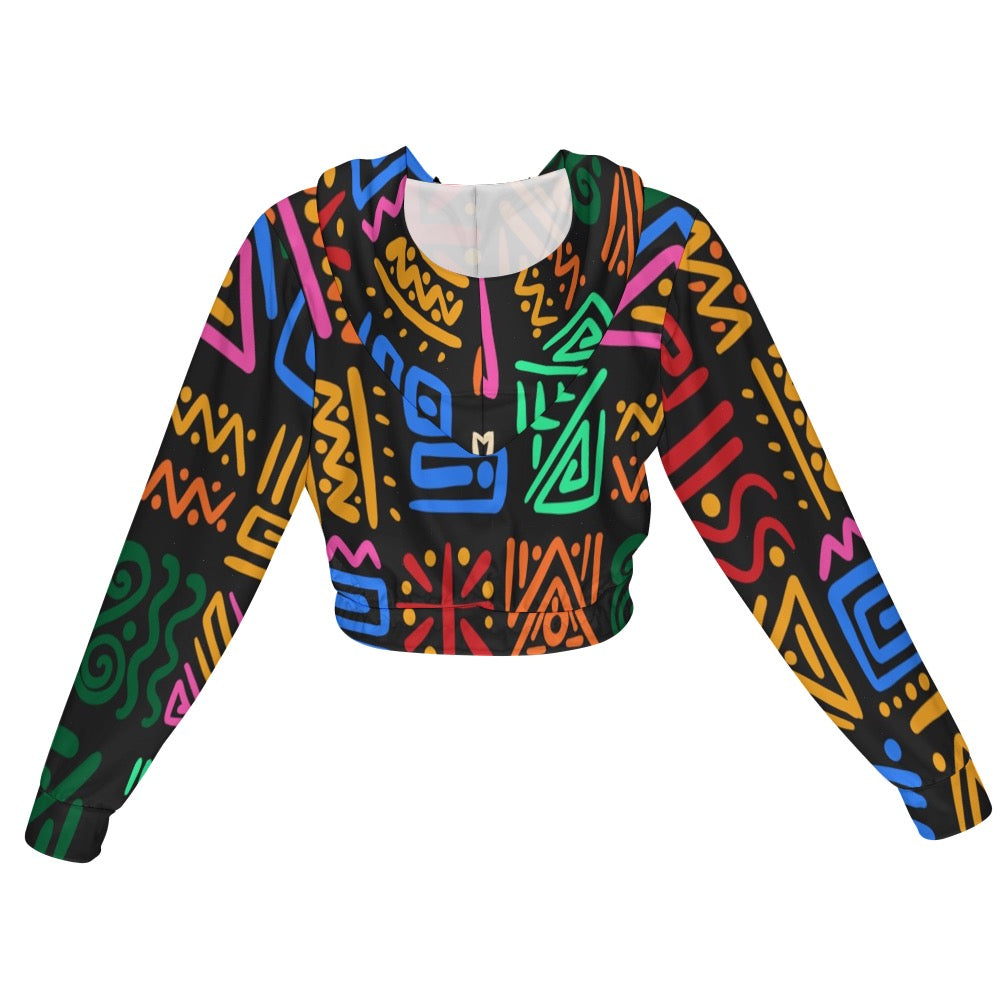 Women's Chiffon Cropped Jacket zipper coat