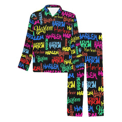 Men's V-Neck Long Pajama Set