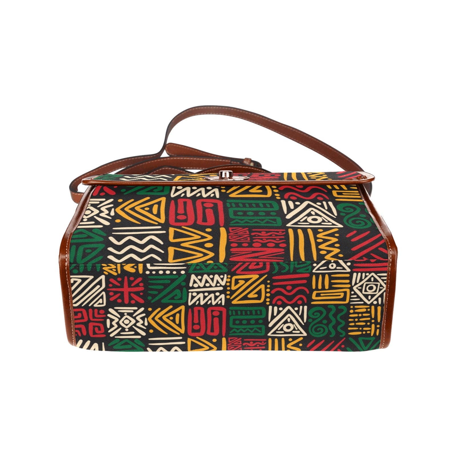 Waterproof Canvas Bag-Brown (All Over Print) (1641)