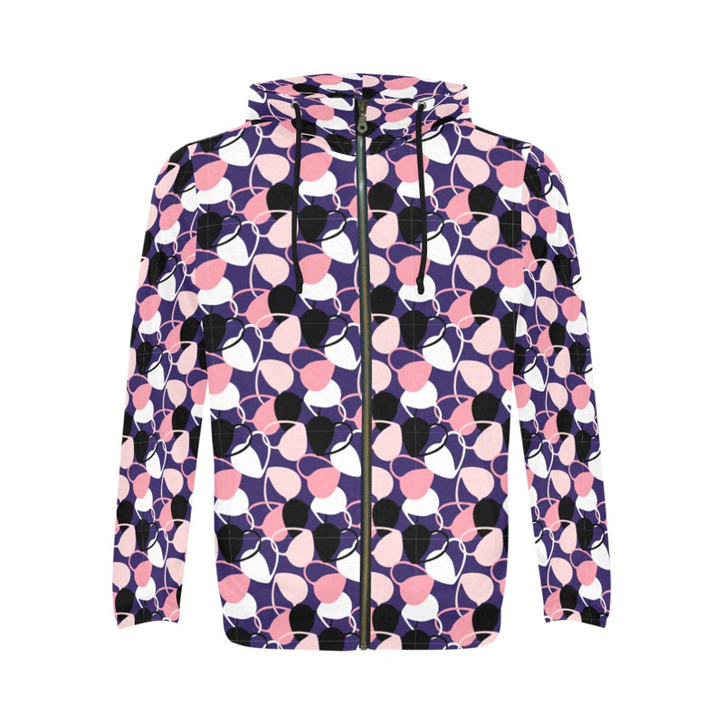 Men's All Over Print Full Zip Hoodie (Model H14)