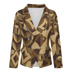 Women's Two-Button Casual Blazer Suit