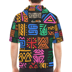 Men's Short Sleeve Fleece Hoodie (H54)