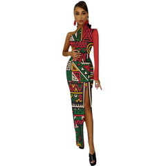 Half Sleeve Slit Dress