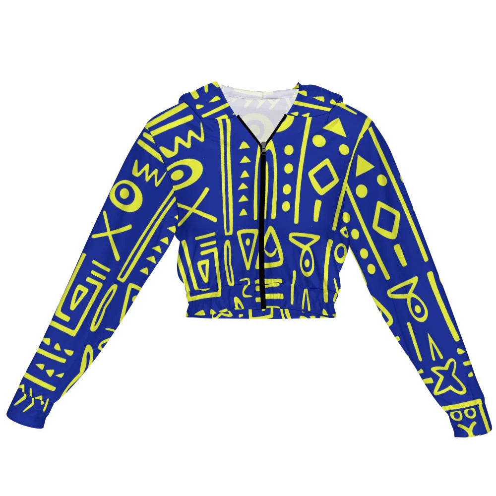 Women's Chiffon Cropped Jacket zipper coat HPM