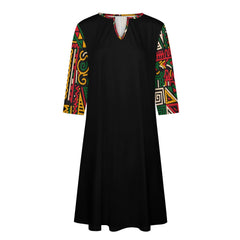 7-point sleeve dress