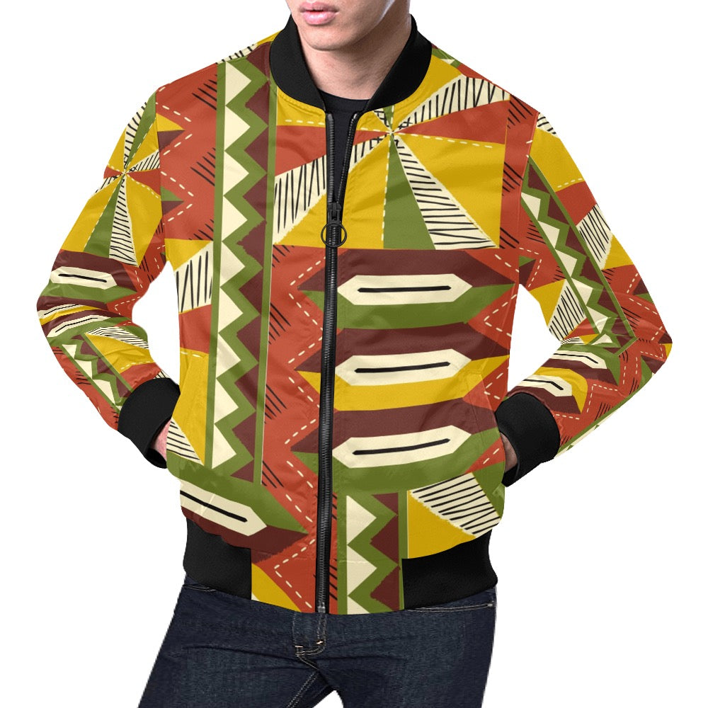 Men's All Over Print Casual Jacket (Model H19)