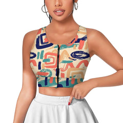 Yoga Zipper Vest New Tie-Dye