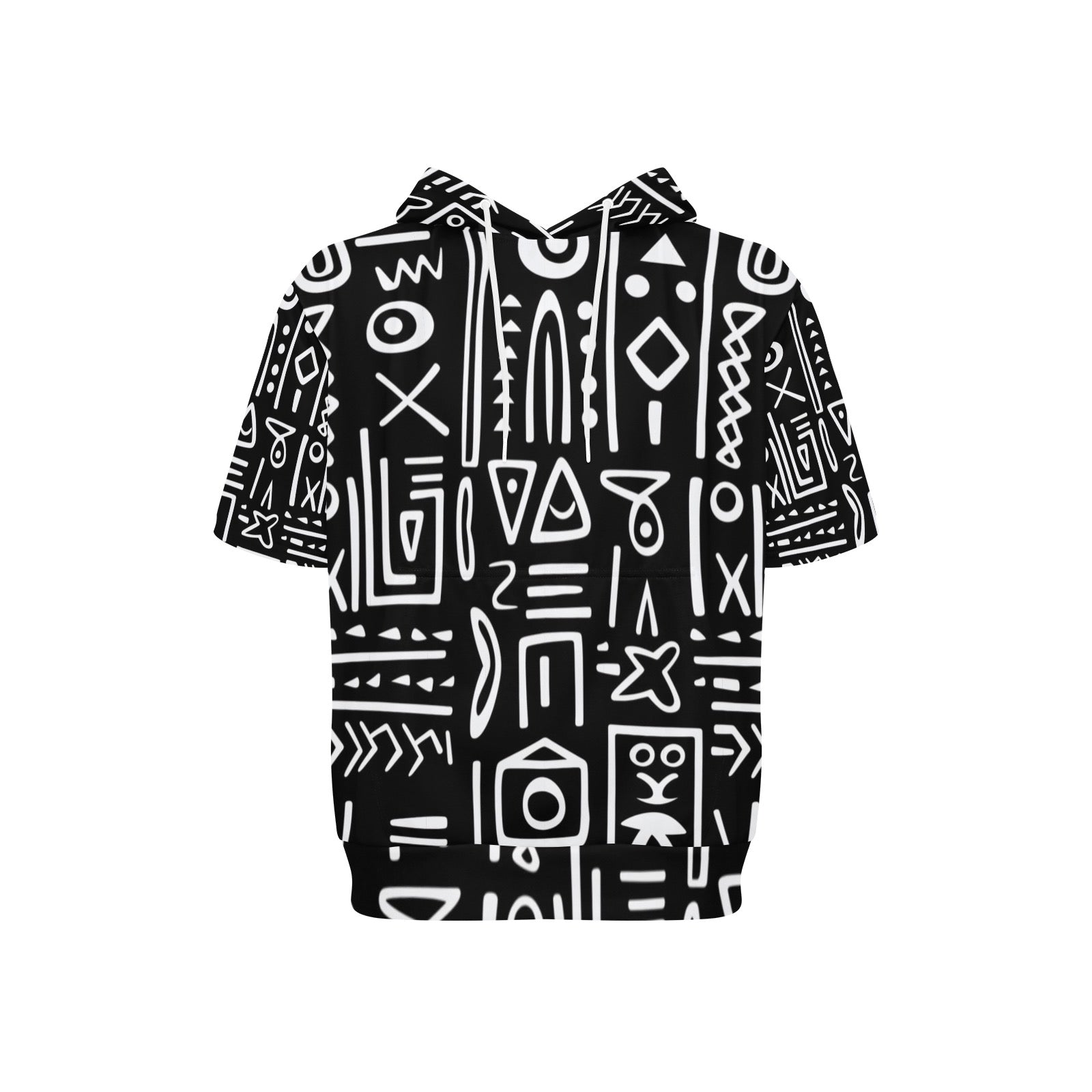 Men's Short Sleeve Fleece Hoodie (H54)
