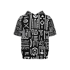 Men's Short Sleeve Fleece Hoodie (H54)