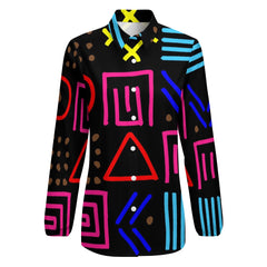 Vintage Casual Long Sleeve Shirt Top