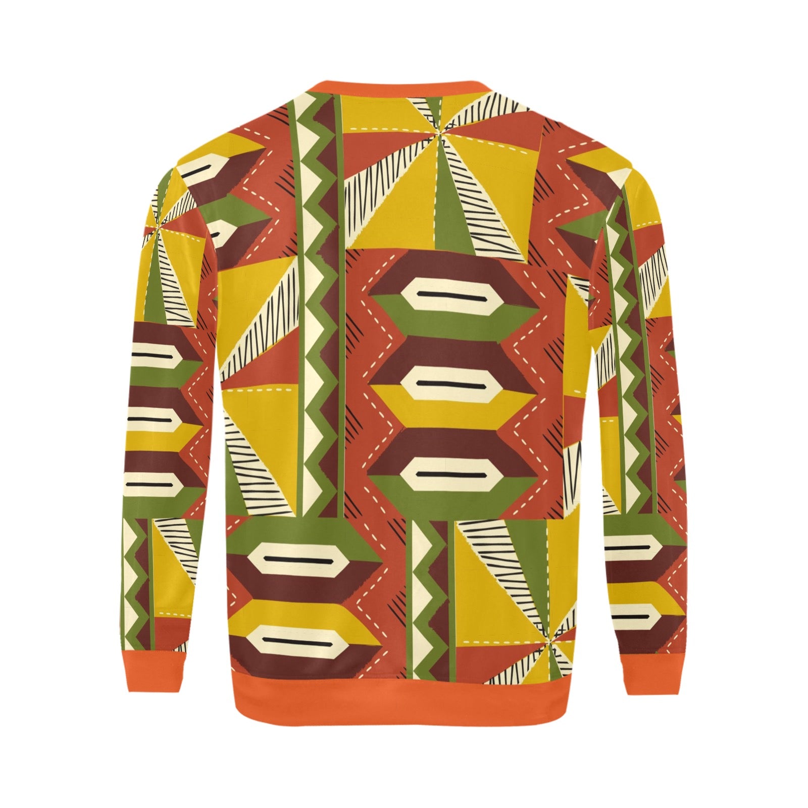 AfroCentrc Pattern  Black culture Black History Harlem RenaissanceMen's All Over Print Sweatshirt ( Harlem Print Magic)
