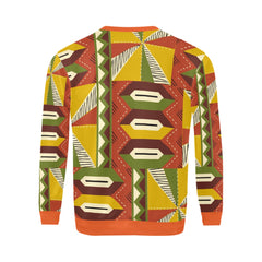 AfroCentrc Pattern  Black culture Black History Harlem RenaissanceMen's All Over Print Sweatshirt ( Harlem Print Magic)