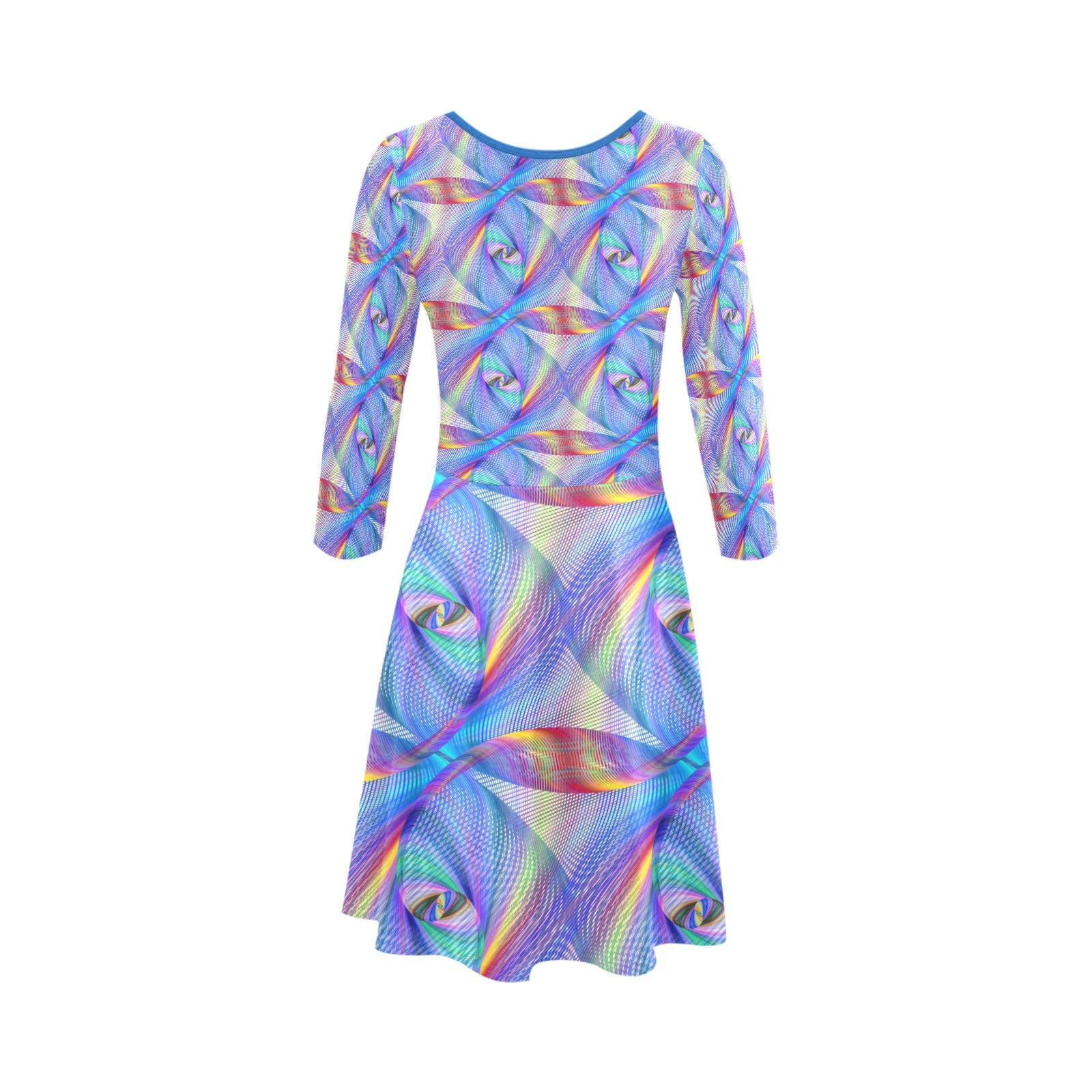 Women's Prism Dream All Over Print Flare Dress (Model D23)
