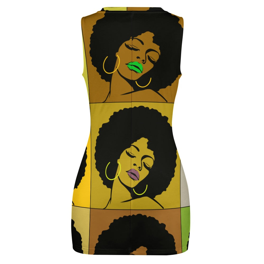 Navel-Baring Cross-Fit Hip Skirt