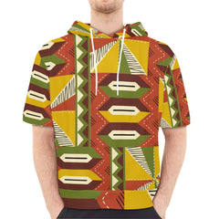 Men's Short Sleeve Fleece Hoodie (H54)
