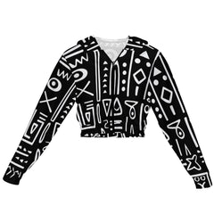 Women's Chiffon Cropped Jacket zipper coat