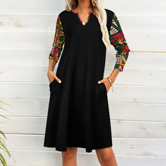 7-point sleeve dress