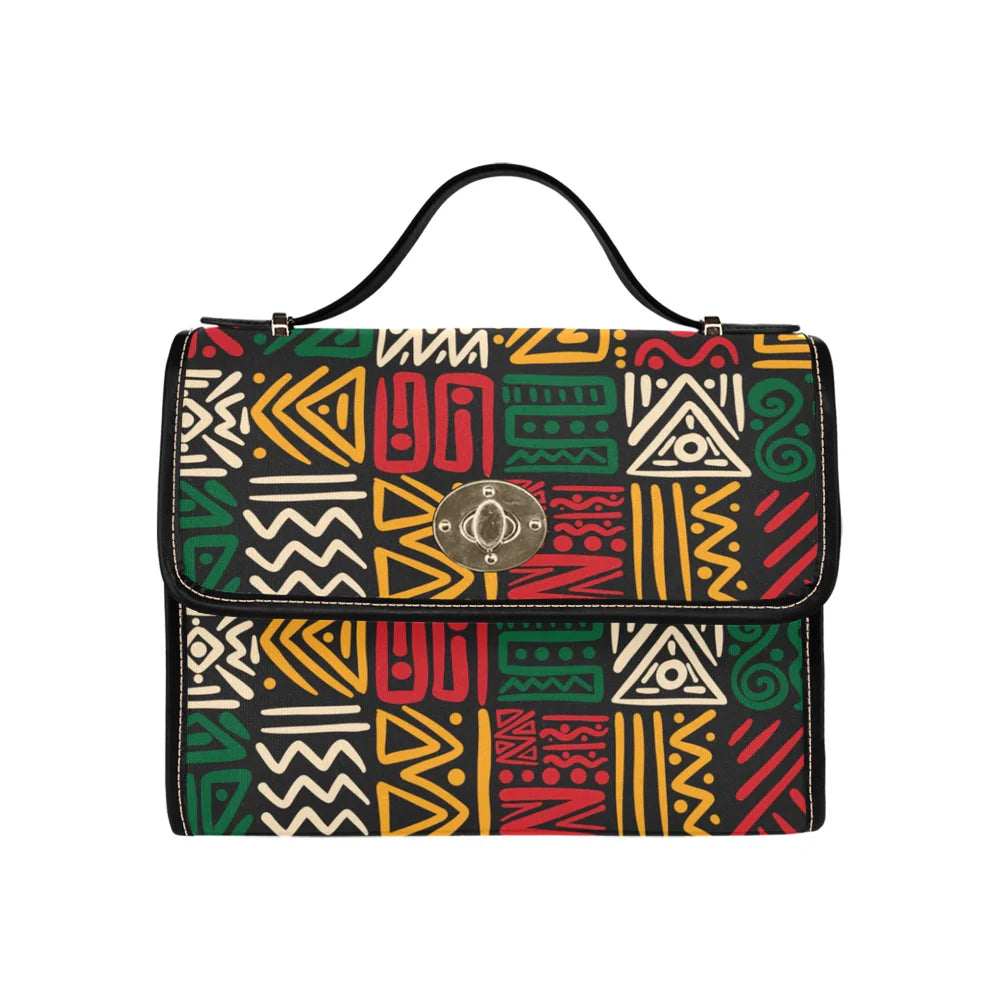 Classic Lock Satchel with Removable Strap