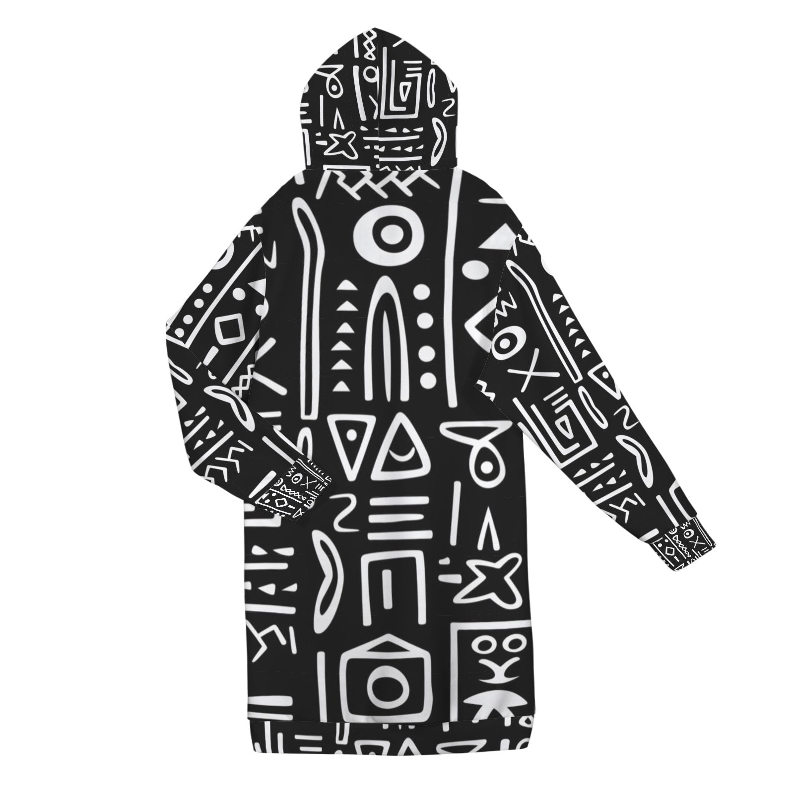 Women's Long Hooded Coat (H72)