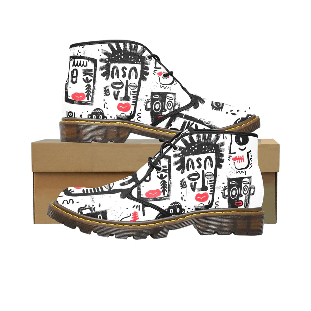 Men's Canvas Chukka Boots (Model 2402-1)