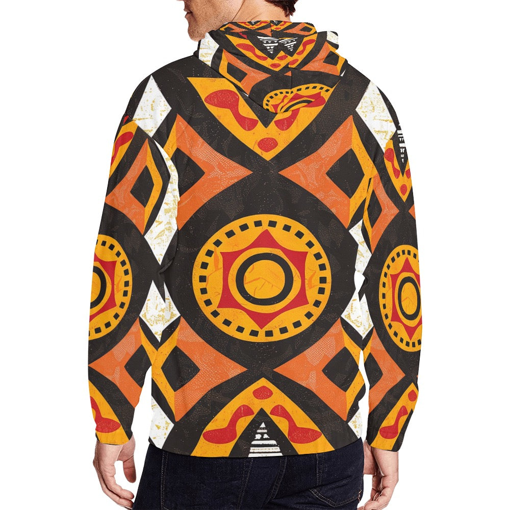 Men's All Over Print Full Zip Hoodie (Model H14)Polyester 94%, Spandex 6%, for Men, .21.87 Oz. Polyester 94%, Spandex 6%.Dye-sublimation printing, Personalized  for men.